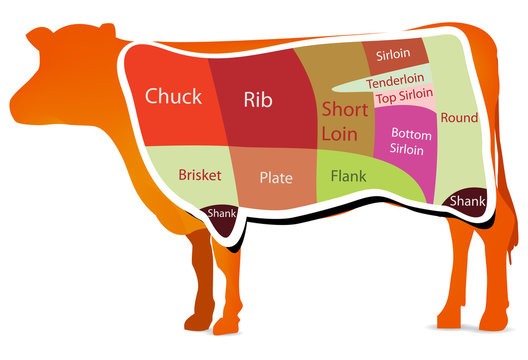 beef cutting chart