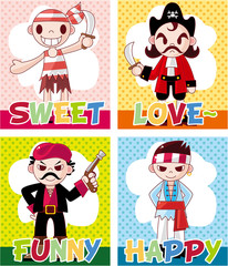 cartoon pirate card