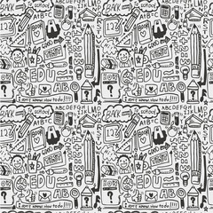 seamless school element pattern