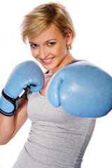 Boxing woman