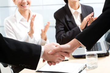 Business handshake
