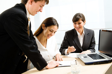 Young business people