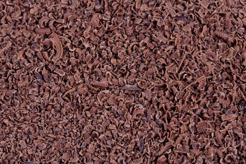 grated chocolate background