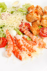 Caesar Salad with shrimps