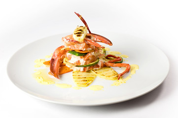 crostaceo nel piatto