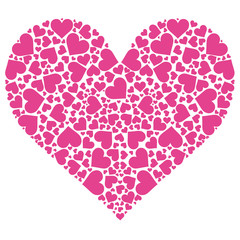 Obraz na płótnie Canvas Abstract pink heart