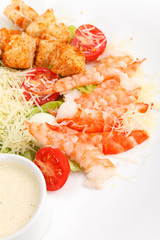 Caesar Salad with shrimps
