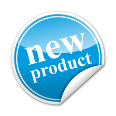 Pegatina NEW PRODUCT con reborde