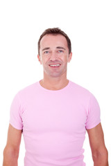 Obraz premium Portrait of a handsome middle-age man smiling