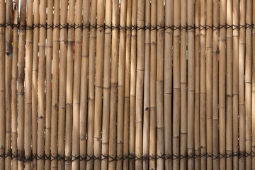 стена из бамбука