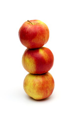 Fresh apples on white background