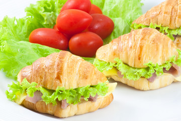 Ham and cheese sandwich