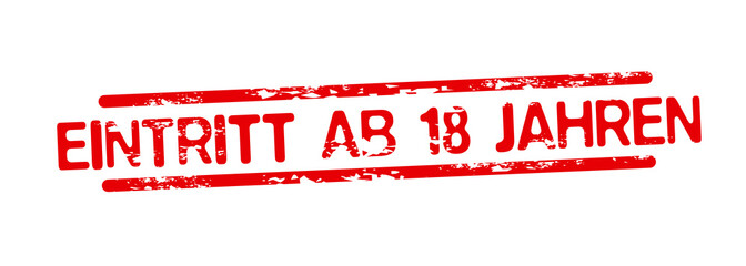 Eintritt ab 18 Jahren