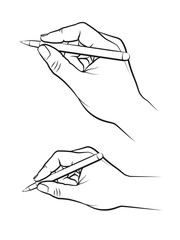 Schreibende Hand