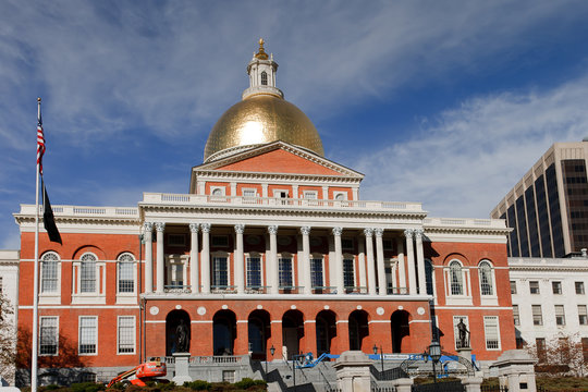Massachusetts State House in Boston (USA)