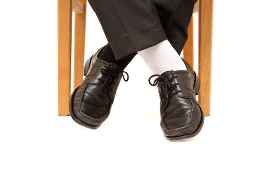 Businessman With Non Matching Socks