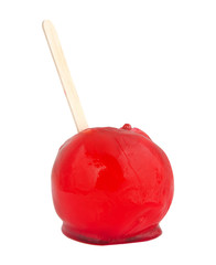 isolated candy apple