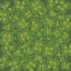 St. Patrick's day / background with clovers