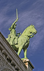 Equestrien statue, Sacré Coeur, Paris