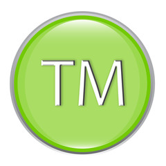 trade mark glossy icon