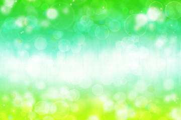 Abstract green bokeh circles blur background