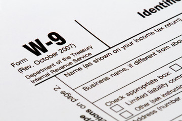 W-9 taxpayer identification number