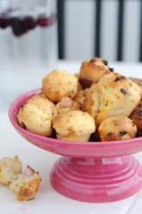 Cheddar, pancetta and spring onion muffins