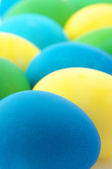 Easter eggs close-up