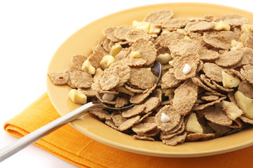 Muesli in plate