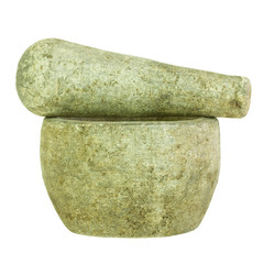 Stone Pestle and Mortar Isolated