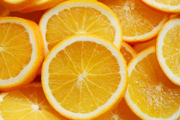 Crédence de cuisine en verre imprimé Tranches de fruits tranches d& 39 orange