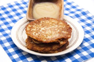 Kartoffel Plätzchen und Mus
