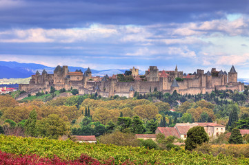Fototapeta na wymiar Carcassonne-gród