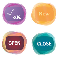 Abstract speech bubble vector background