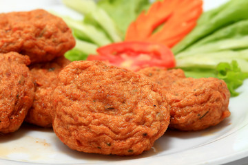 traditional thai cuisine, shallow depth of field .