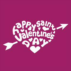 Happy Valentine's day greeting card