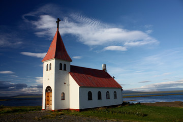 Fototapeta premium Rural church in Iceland