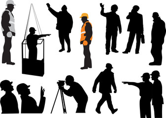 Obraz premium set of wokers illustration