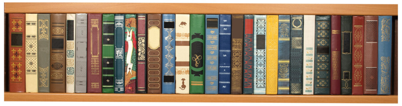 Many various beautiful books