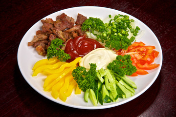 Meat and vegetable allsorts