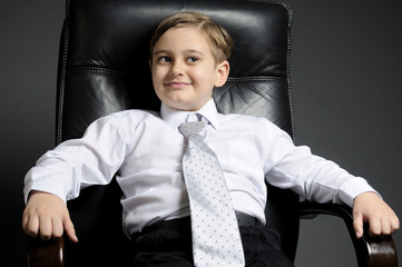 young manager studying
