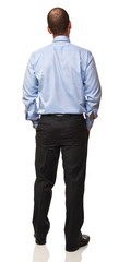 back view of businessman