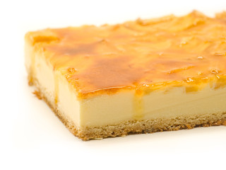 Cake of apple with cream