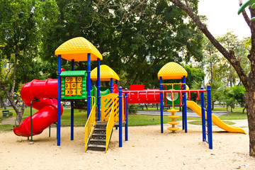 children playground in park