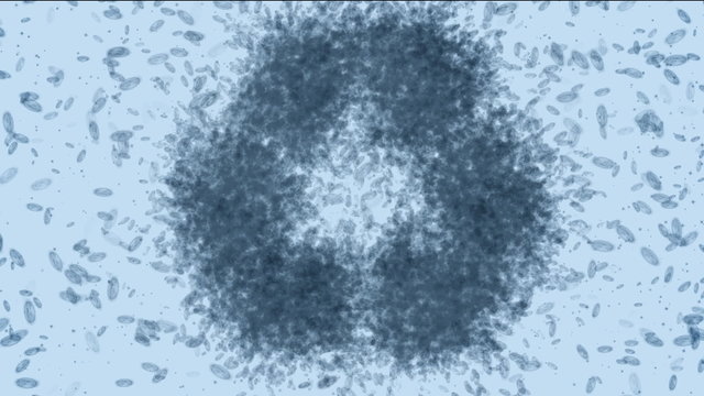 Microbes form Recycle symbol