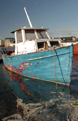 decaying boat