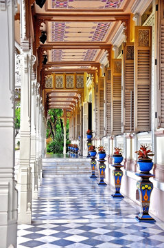 A porch of Apisek Dusit Royal Resident , Thailand