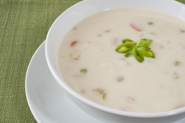 Creamy Cauliflower Soup with Cashew Cream