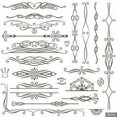 retro vintage page decoration