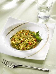 riz au curry avec straccetti